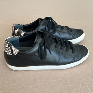 Banana Republic black sneakers.